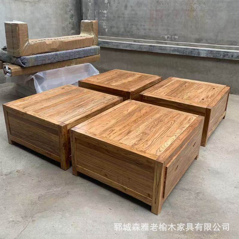 实木榻榻米床全实木双人箱体床双人榫卯1.8米落地床室内可拆分床