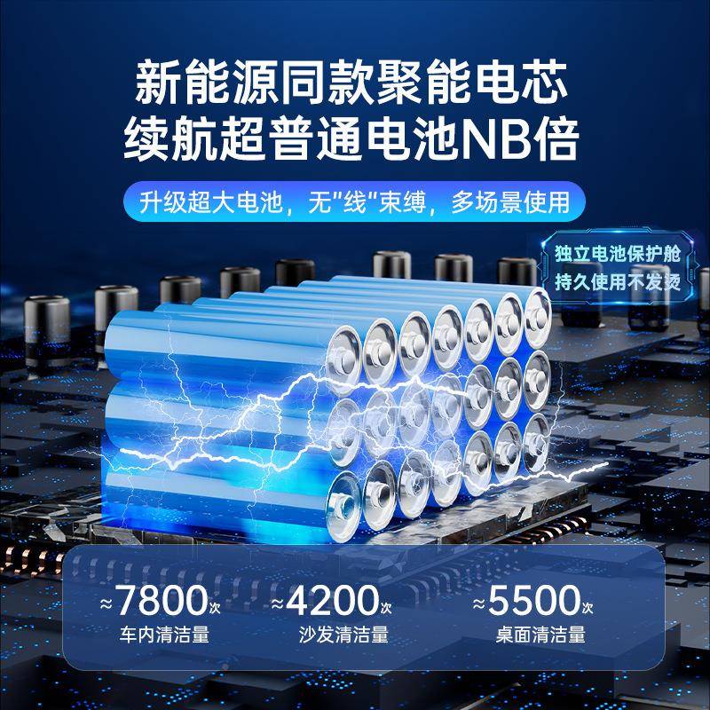 2025新款吸手力家居吸尘器电灯车汽车载家用吸吹一体无线85便携