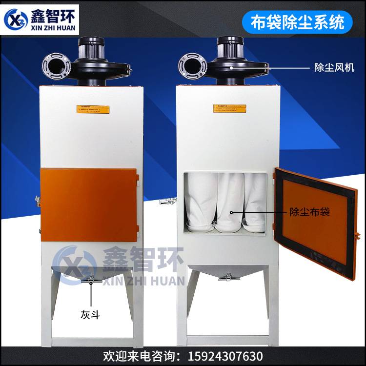 宁波鑫智环喷砂机配件除尘器滤芯式布袋除尘箱除尘打磨粉尘收集箱