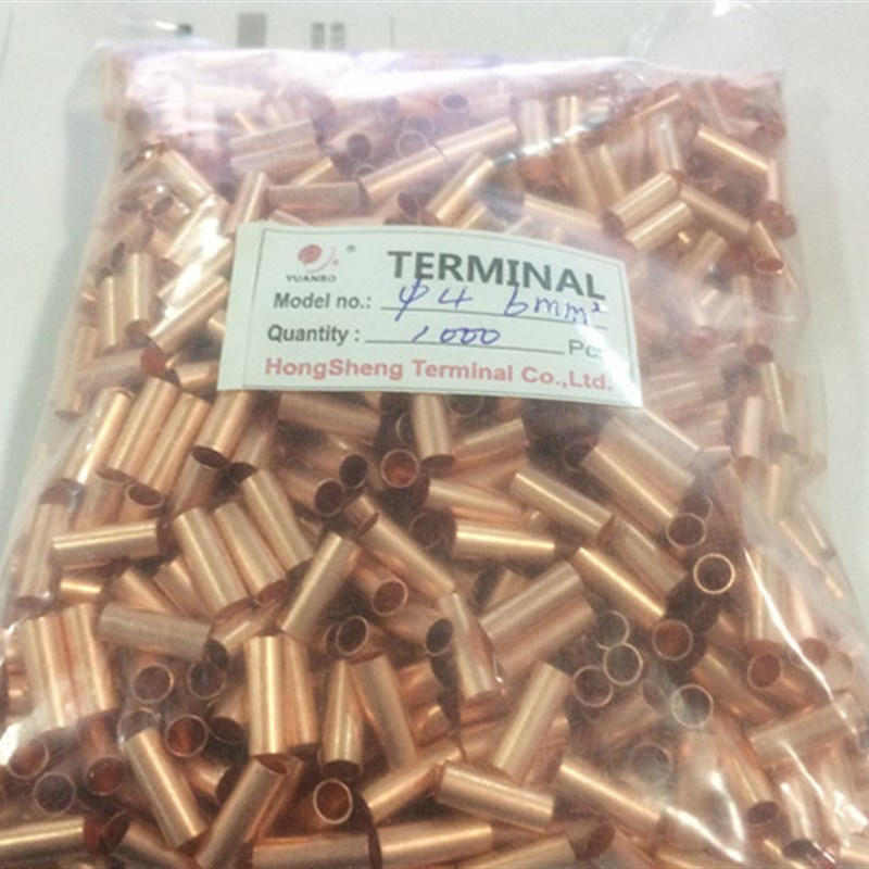 铜连接管 铜接线管 铜管GT 接线端子 GT- 8平方 1000只/包