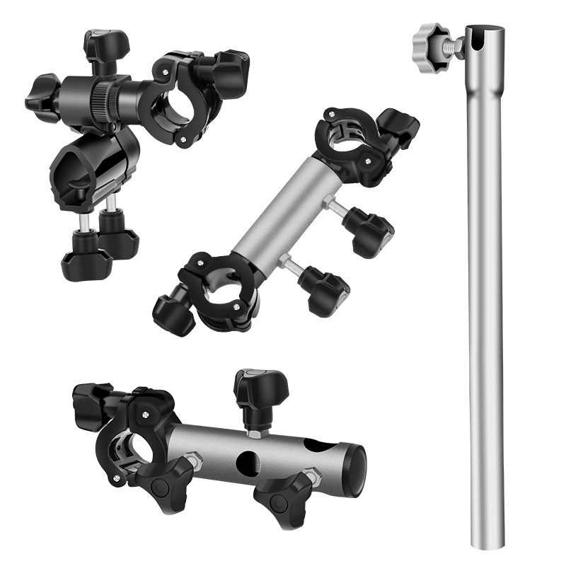 拉饵盘支架一体钓椅配件大全三件欧式通用全炮台架鱼护伞架