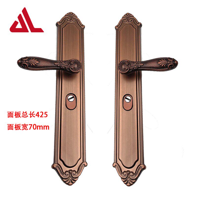 豪华双开门对开门把手别墅大门拉手防盗门加长面板入户门外壳套装