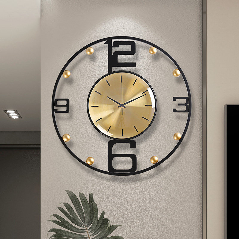 钟表挂钟客厅时钟创意挂墙家用时尚简约装饰个性免打孔静音石英钟