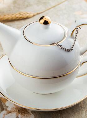 欧式陶瓷母子壶一人壶英式下茶花茶PED骨瓷套午装新婚新房送礼摆