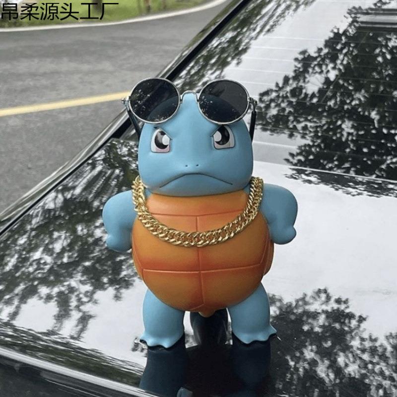 喷乌龟喷水杰尼水龟喷乌龟车414水挂件神奇宝贝傲娇杰载尼龟公主