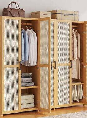 衣柜用卧出租房用简易组装经GDP济室楠型竹儿童小户型收纳家柜子