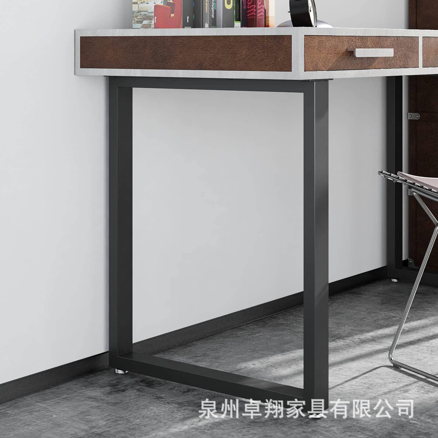 口型桌腿桌字具脚大板桌书桌办公桌桌SPR腿金属桌子腿支架家五配