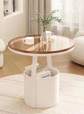 创意客落15814厅沙发简物约现代角几卧室床头头圆桌角置架床柜轻