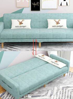 布双艺沙发小户型网红款客出租房公服装店简易折寓WLR叠床两用厅