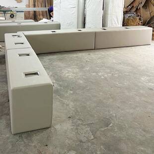 防撞拼等ORZ候椅自由组扣合接软包候审椅带卡锁可槽