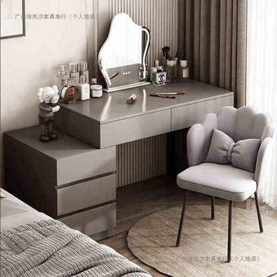 卧室梳边妆房台斗柜一体现代简约书桌小型出租屋间TXH床柜带边化