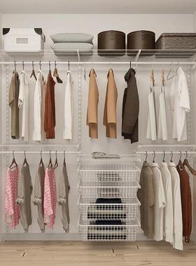 置金属衣柜全钢架放式壁GKA衣帽间卧室加厚挂多功能收纳物开架衣