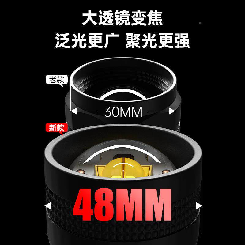 尔沃森DF28强光KVY可充电式户外手电筒小应用急超亮远射家用1专远