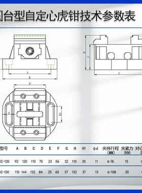 自GVK定心高虎钳轴五轴四用自定心小虎钳密台虎钳精平口钳精度大