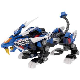 MOC国产益智6-12岁索斯机械兽重剑长牙狮国产拼装 模型积木套装