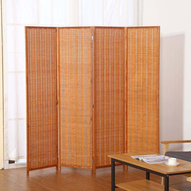 中卧式实用木屏风室遮挡隔墙断家客厅经济型折叠移动装VIW饰简约