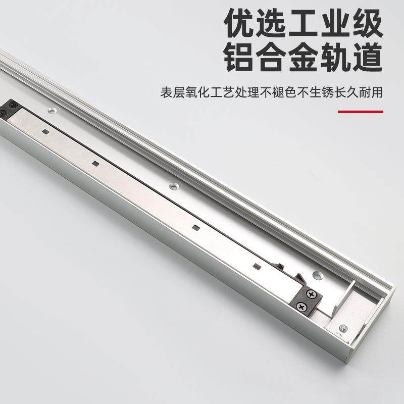 幽灵门五金套1200mm轨道隐门形推拉门吊吊滑隐轨藏CUI无件轨移门