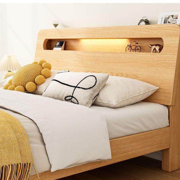 现代约床实5木简1.JAV米双人家用卧单人1米2出租主房屋用经济型床