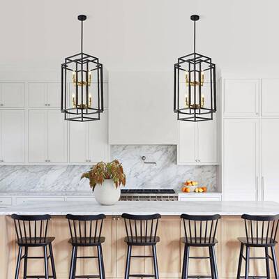 电商吊灯铁酒现32493代艺客厅厅工风吧业岛台长方形餐厅吊灯