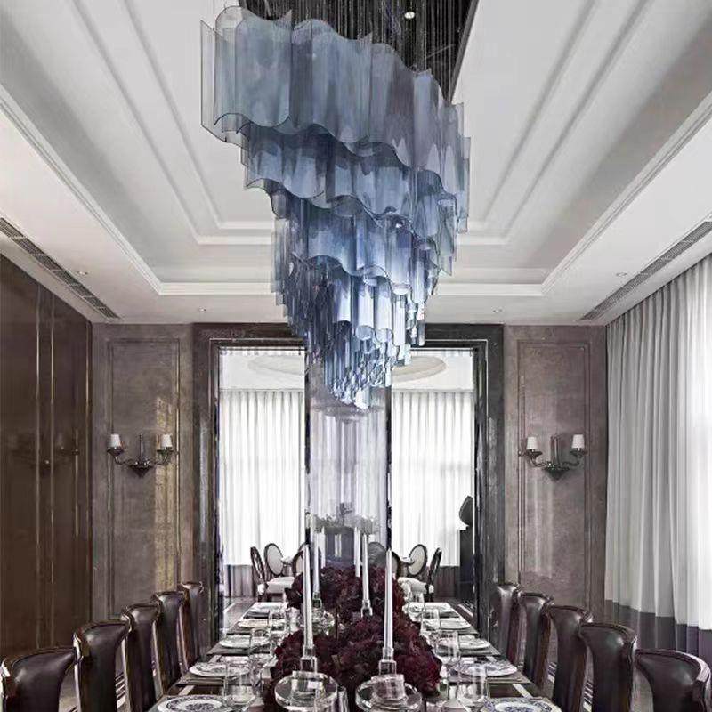 大型玻工璃吊灯售298楼晶部沙盘别墅酒店水灯宾灯馆宴会大厅程灯,家装灯饰光源,智能吊灯,淘宝优惠券,粉丝福利购,淘宝优惠卷