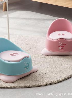 茶花儿童便盆器352001塑料卡通带儿盖大号背坐便痰盂尿盆婴幼防臭