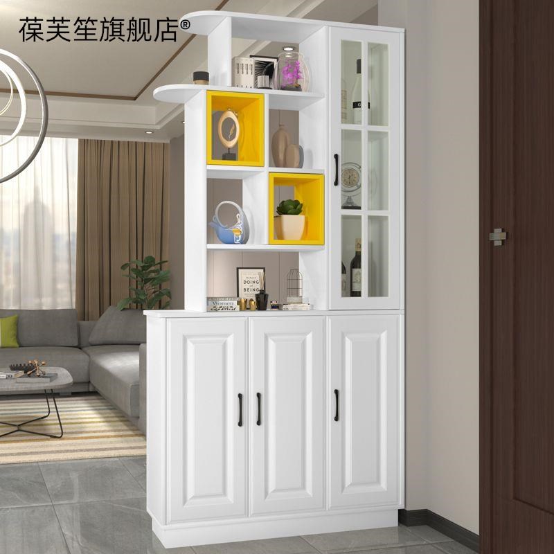 玄关实木隔断一体小户型鞋柜客厅入户门现代简约靠墙屏风酒柜