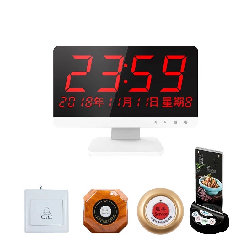 普会无线呼叫器茶楼餐厅酒店棋牌室呼叫系统叫人按铃包间饭店网吧