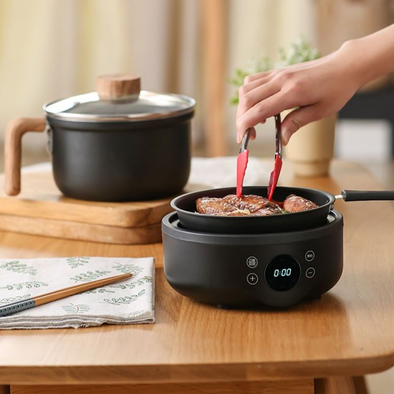 电煮锅多功能家用分离分体式学生宿舍小电锅迷你小型不粘锅电火锅