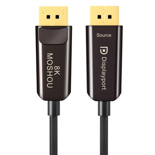 电竞电脑游戏显示器线 4K@144Hz 魔兽高清光纤DP线1.4版 8K@60Hz