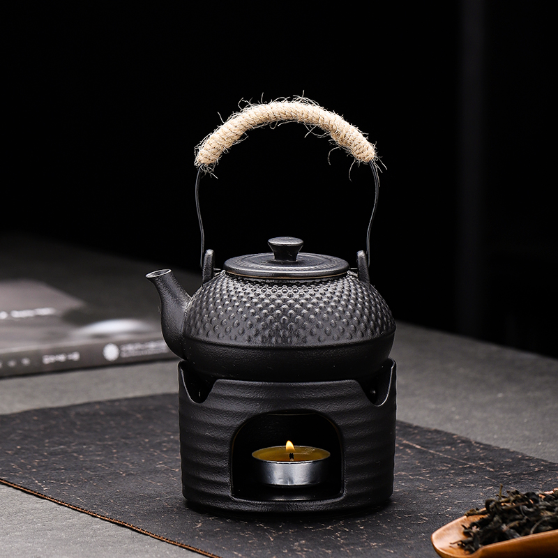 围炉煮茶茶壶陶瓷提梁壶温茶炉家用功夫茶具泡茶壶套装单壶粗陶器