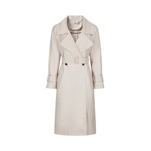 风衣F862002 复古英伦气质收腰长款 小田专享