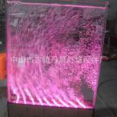 彩色水幕墙 发光 水景墙 KTV水舞屏风 屏风隔断 流水屏风灯光