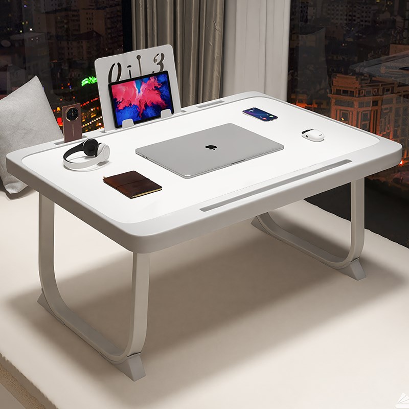 喵同学床上小桌子飘窗折叠桌学生床头宿舍书桌笔记本电脑支架简约