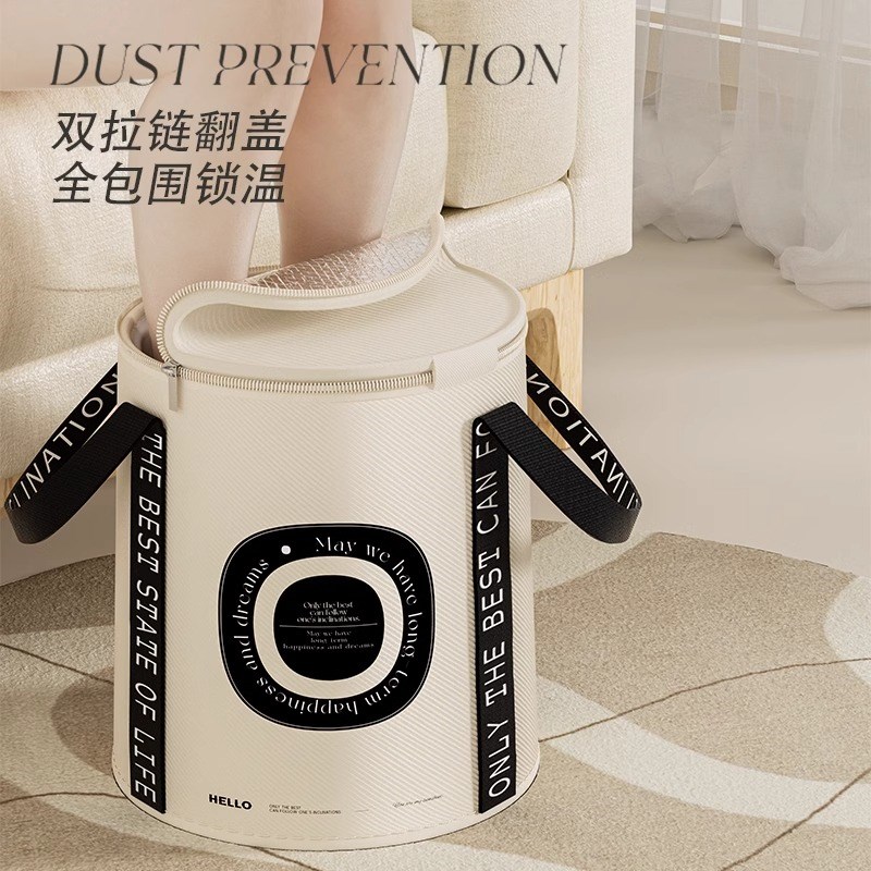 金铂喜足浴泡脚桶家用过小腿恒温布可折叠便携式宿舍全包围泡脚袋