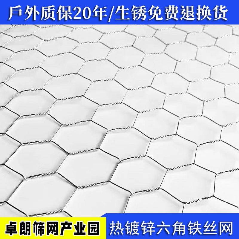 不生锈的铁丝网热镀锌隔离网圈地网养殖耐腐蚀铁丝网六角网围栏网