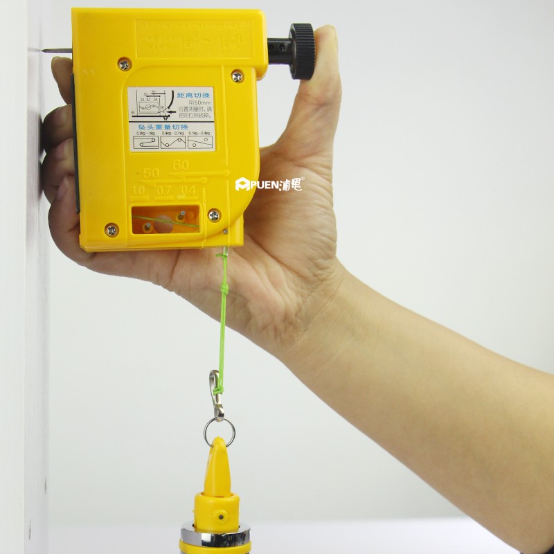 南方磁性线锤5米磁力线坠垂直锤装修吊线坠吊坠锤泥木工测量工具