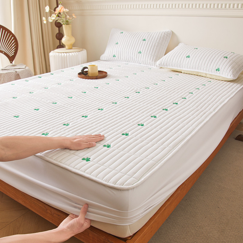 A类原棉大豆夹棉床笠款非全棉床垫防滑床罩可拆洗防尘隔脏床外套