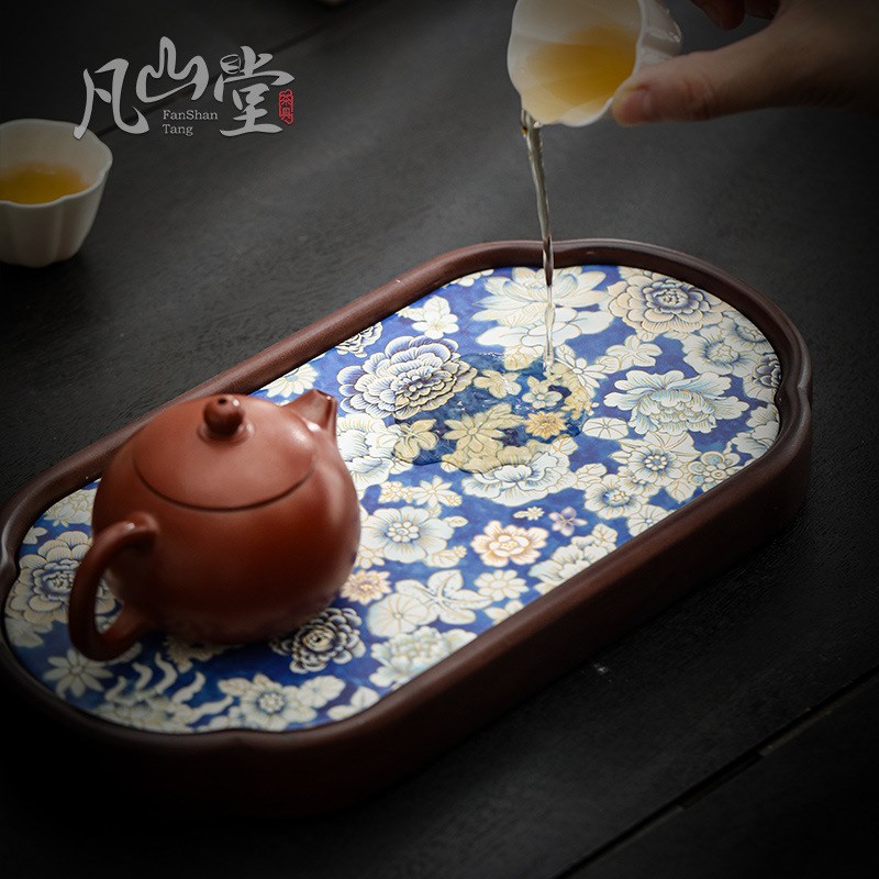 202新款吸水茶盘家用小型壶承茶壶茶具托盘干泡茶台