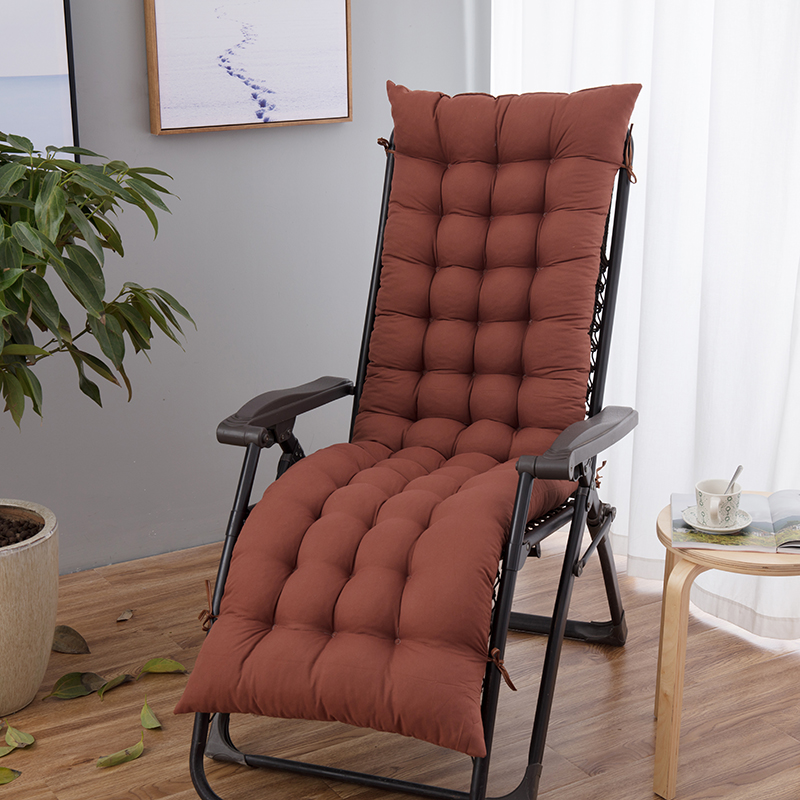 加厚躺椅垫子秋冬季办公长椅垫毛绒可拆洗红木沙发坐垫折叠床棉垫