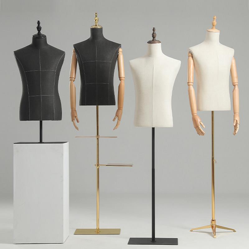 模特道具男韩版半身台模西服礼服全身拍照展示服装店衣架金属底座
