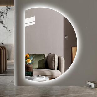 AOH涵影工厂圆智能全身半镜穿衣光镜LED灯发左右切不艺规则术镜