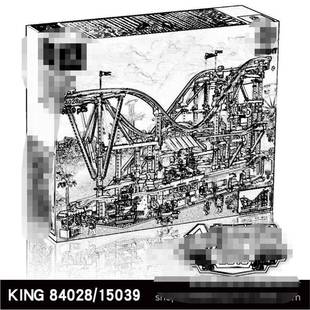 景WPKin0g84系28过山车场景GQV经典街18003列益智拼装积木玩具150