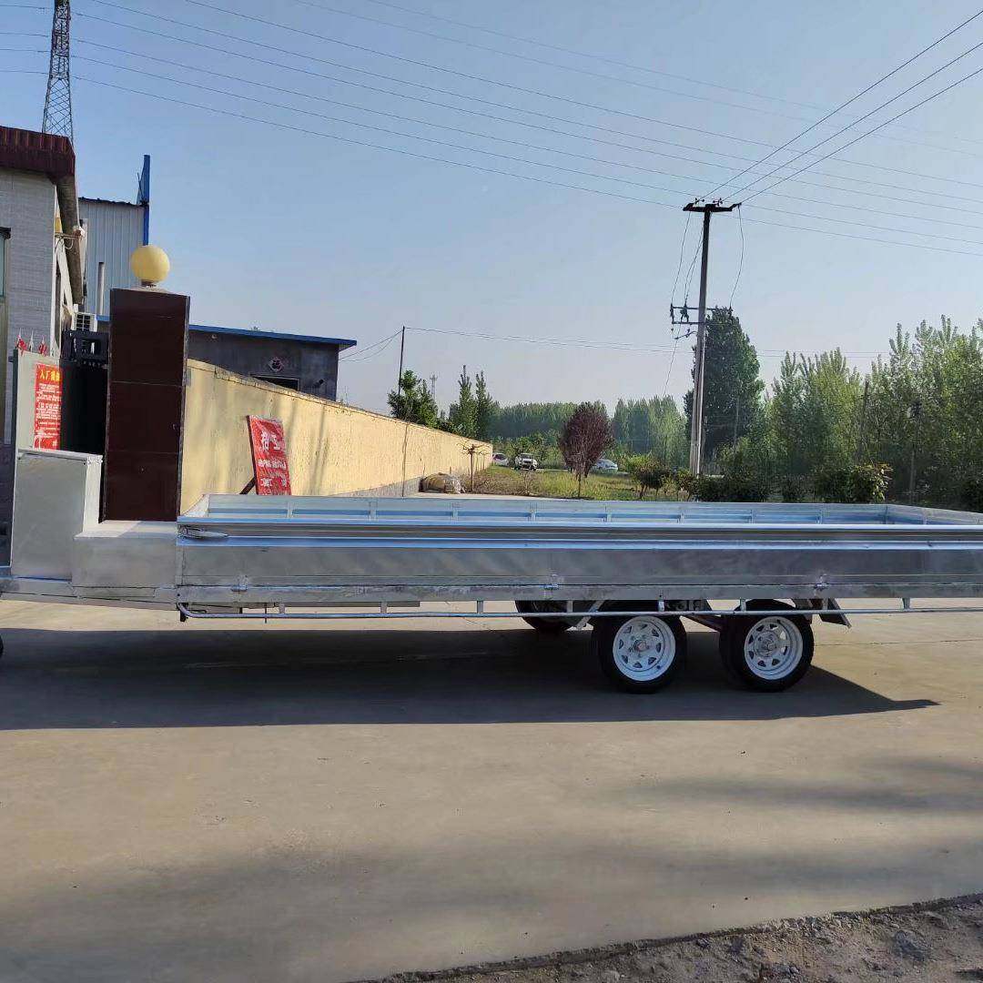 2.吨镀车锌箱板拖车镀OOQ锌拖带防护挡板物流牵板引平5车工具运输