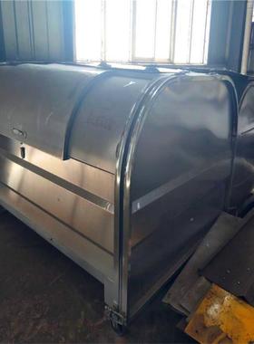 铁皮不圾锈钢4方户外勾臂SIO圾垃圾桶垃收集箱移动车载式勾臂垃箱