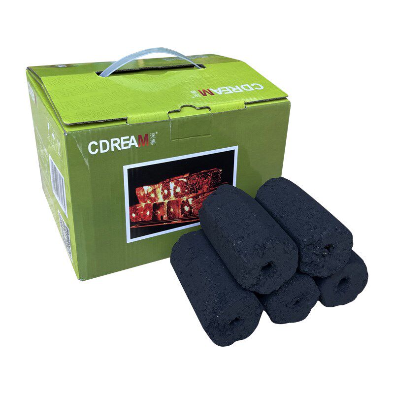 逐梦 烧烤炭木炭无烟碳袋装环保炭机制炭易燃烧烤碳耐烧碳 助燃炭