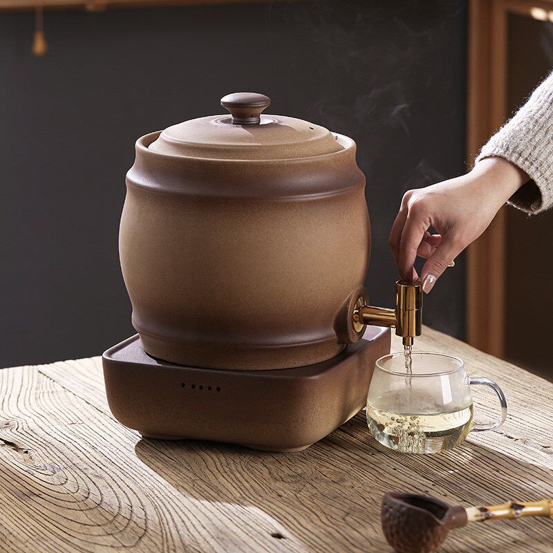旭扬正厂耐热温煮茶罐大容量水缸功夫茶具套装家用办公室煮茶
