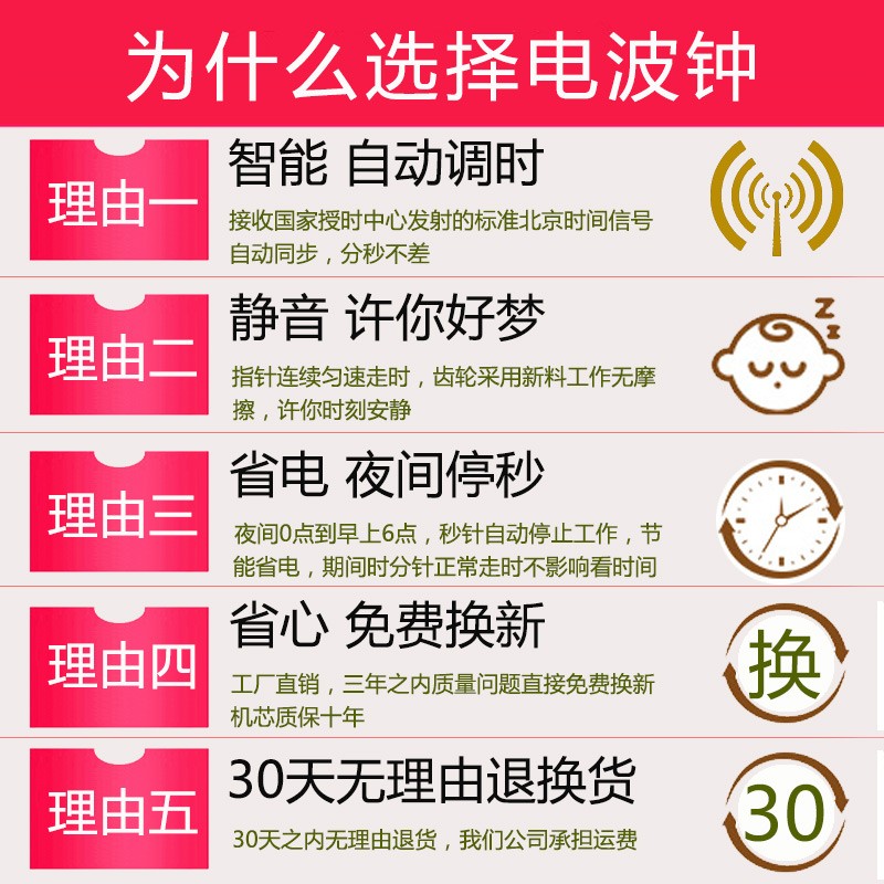 康巴丝实木欧式挂钟客厅豪华静音中式时尚挂表简约大气钟表电波钟