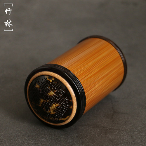 精品天然老玉竹蝈蝈罐纯手工精磨竹制蛐蛐爬虫鸣虫罐虫玩叫罐竹筒
