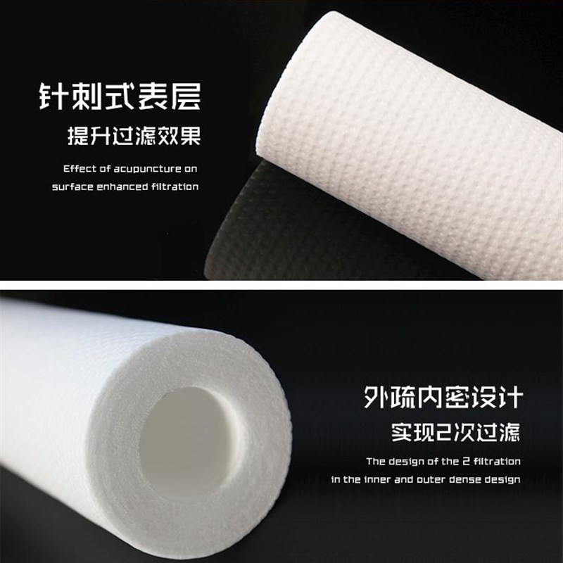 20寸PP棉滤芯 商用净水器通用棉滤芯1/5微米20gpp棉