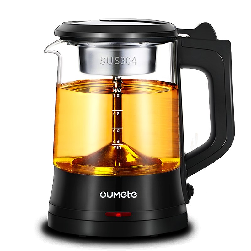 欧美特PC10煮茶器黑茶普洱玻璃养生壶蒸茶壶全自动蒸汽电煮茶壶